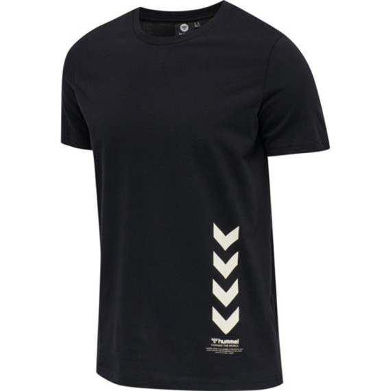 HMLDUNCAN კაცის მოკლემკლავიანი მაისური Hummel (ჰუმელი), ფერი: შავი, ზომა: S, 3 image