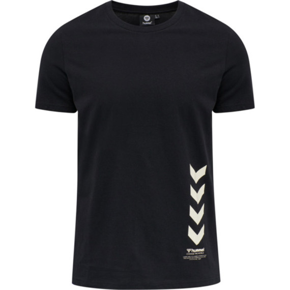 HMLDUNCAN კაცის მოკლემკლავიანი მაისური Hummel (ჰუმელი), ფერი: შავი, ზომა: S, 4 image