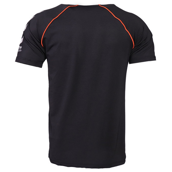 HMLASHER კაცის მოკლემკლავიანი მაისური Hummel (ჰუმელი), ფერი: შავი, ზომა: L, 5 image