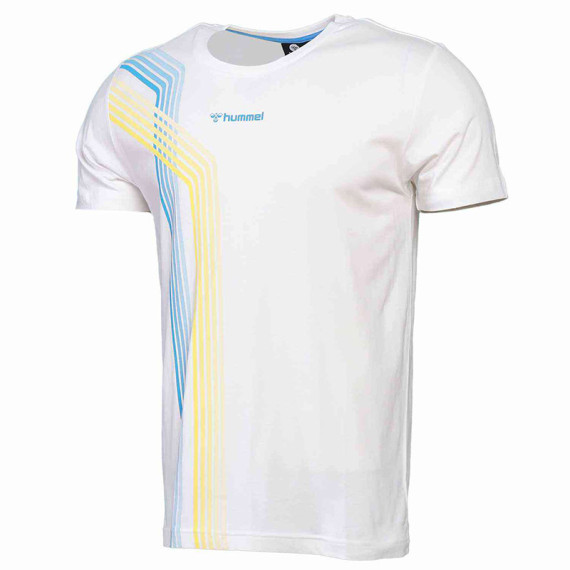 HMLSEKI კაცის მოკლემკლავიანი მაისური Hummel (ჰუმელი), ფერი: თეთრი, ზომა: S, 3 image