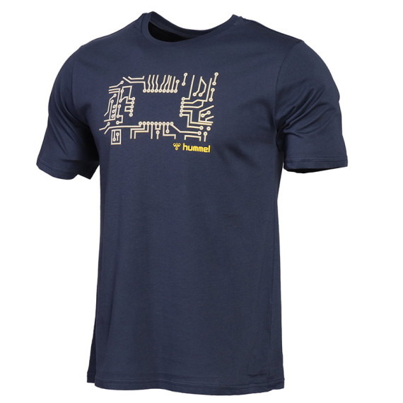 HMLWARGO კაცის მოკლემკლავიანი მაისური Hummel (ჰუმელი), ფერი: ლურჯი, ზომა: S, 3 image