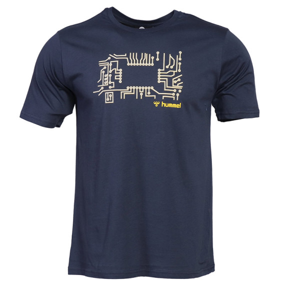 HMLWARGO კაცის მოკლემკლავიანი მაისური Hummel (ჰუმელი), ფერი: ლურჯი, ზომა: S, 4 image