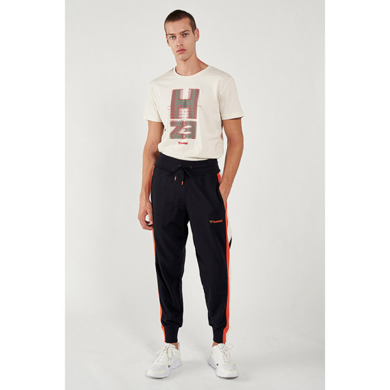 HMLAJAY კაცის შარვალი Hummel (ჰუმელი), ფერი: შავი, ზომა: XXL