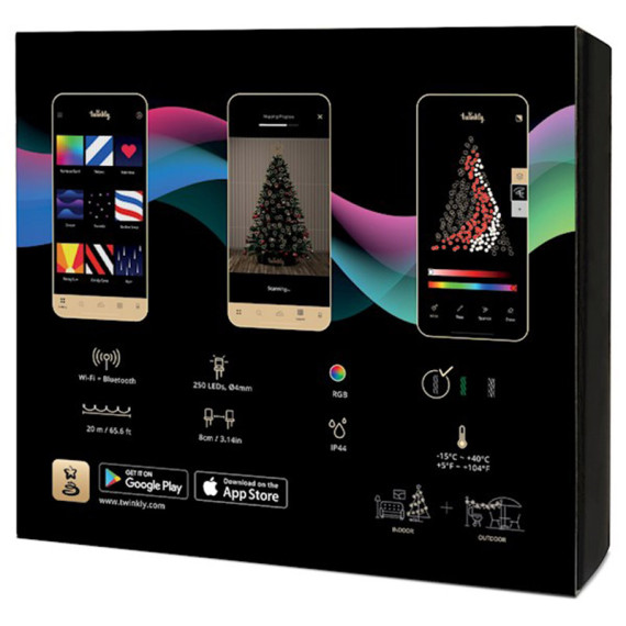 Smart Led განათება Twinkly Strings RGB 250, Gen II, IP44TWS250STP-BEU, 5 image Smart Led განათება Twinkly Strings RGB 250, Gen II, IP44TWS250STP-BEU, 5 image