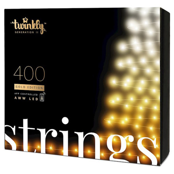 Smart Led გირლიანდა Twinkly Strings AWW 400, Gen II, IP44TWS400GOP-BEU