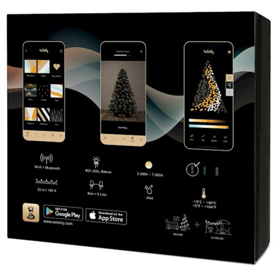Smart Led გირლიანდა Twinkly Strings AWW 400, Gen II, IP44TWS400GOP-BEU, 4 image