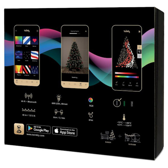 Smart Led განათება Twinkly Strings RGB 600, Gen II, IP44TWS600STP-BEU, 5 image