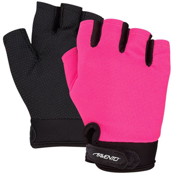 ფიტნესის ხელთათმანები AVENTO 41TS L/XL ვარდისფერი/ნაცრისფერი