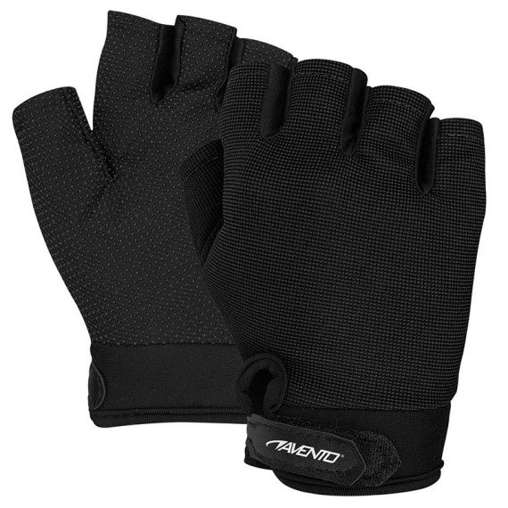 ფიტნესის ხელთათმანები  AVENTO 41TS S/M შავი