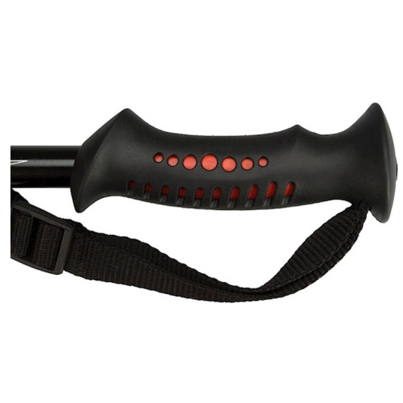 ჰაიკინგის ჯოხები Abbey 21SV ZRW anti shock Black/Red/White, 2 image