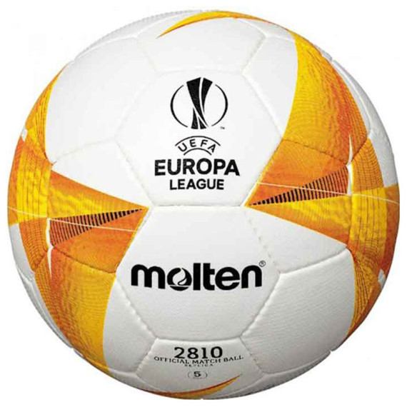 ფეხბურთის ბურთი MOLTEN F5U2810-G0 UEFA  ევროპის ლიგის რეპლიკა, PU ზომა 5