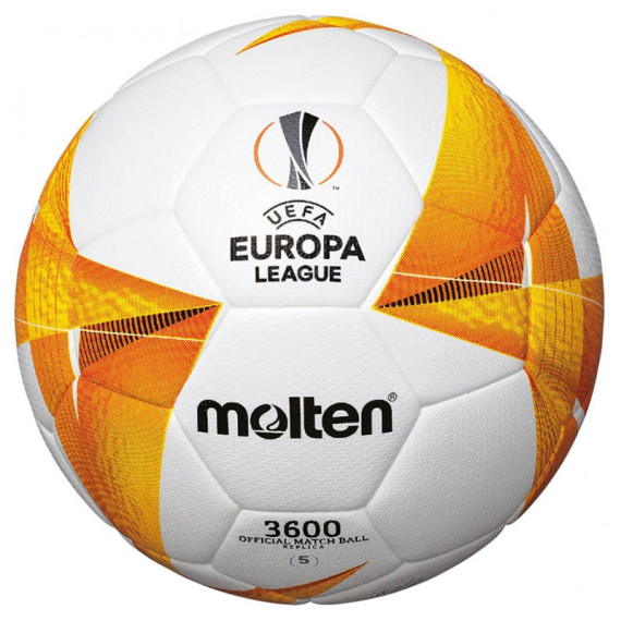 ფეხბურთის ბურთი MOLTEN F5U3600-G0 UEFA ევროპის ლიგის რეპლიკა, PU 5 ზომა 5
