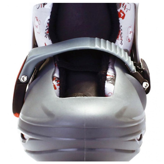 როლიკები  NIJDAM Inline Junior 3-IN-1 52QM 30/33  ნაცრისფერი/წითელი თეთრი, 2 image