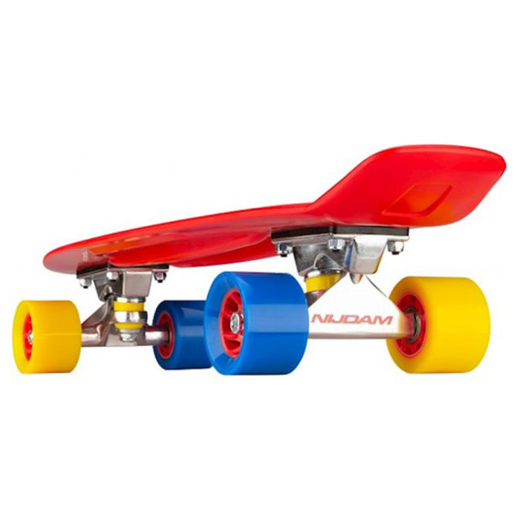 სკეიდბორდი NIJDAM SUNSET CRUISER N30BA04 წითელი/ლურჯი/ყვითელი, 3 image