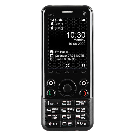 2E მობილური ტელეფონი E240 POWER Dual SIM შავი, 4 image 2E მობილური ტელეფონი E240 POWER Dual SIM შავი, 4 image