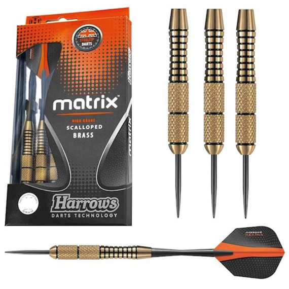 დარტსი მეტალის წვერით HARROWS MATRIX 9091 3x18გრ