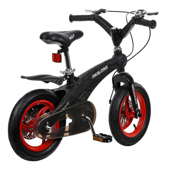 Miqilong საბავშვო ველოსიპედი MQL-GN12-Black, 7 image
