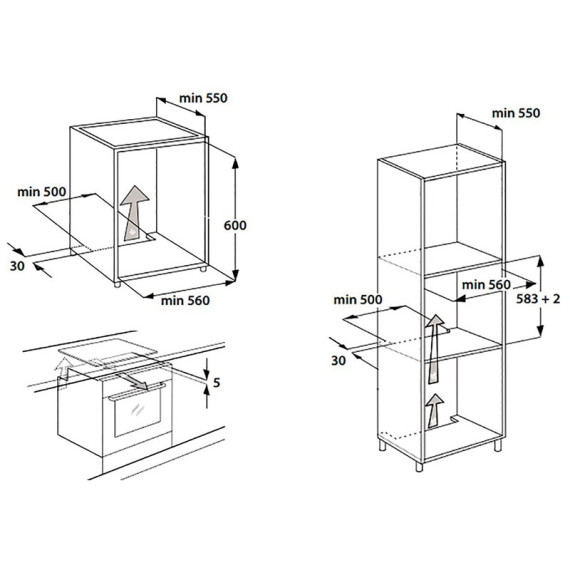 Whirlpool ჩასაშენებელი ღუმელი AKZ9 6230 WH, 5 image