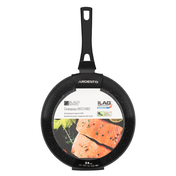 Ardesto ტაფა Fry pan Black Mars Orion 24 სმ შავი, 3 image