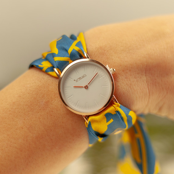 მაჯის საათი - მარიამ-მართა - აბრეშუმი - ოქროსფერი - BlueTabla, 2 image მაჯის საათი - მარიამ-მართა - აბრეშუმი - ოქროსფერი - BlueTabla, 2 image