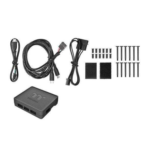 Thermaltake ქულერი 14 RGB Premium Edition 3Pc თეთრი, 3 image