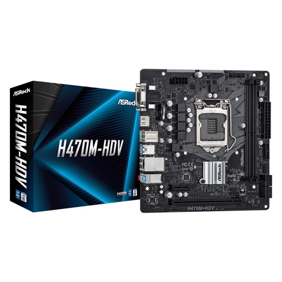 ASRock დედა დაფა H470M-HDV s1200