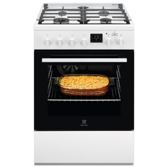 Electrolux გაზ ქურა Oven Electric, White, Gas Control