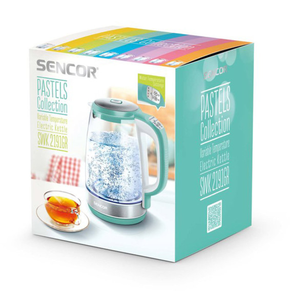 Sencor ელექტრო ჩაიდანი Glass, Green Line 108899, 7 image