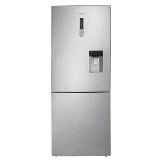 Samsung მაცივარი 435 Litres, BOTTOM Freezer, DISPLAY + DISPENSER, A+, Silver