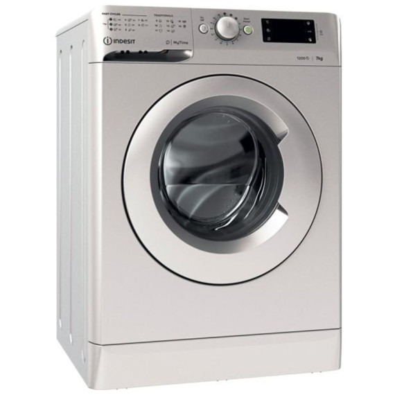Indesit სარეცხი მანქანა 7 kg, 1200 rpm, A+++, 54 cm, display, Silver