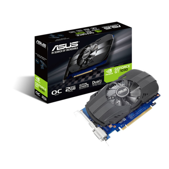 Asus ვიდეო ბარათი PCI Express 2GB/ PH-GT1030-O2G//GT1030,SL DVI,HDMI,2G,GDDR5 120405