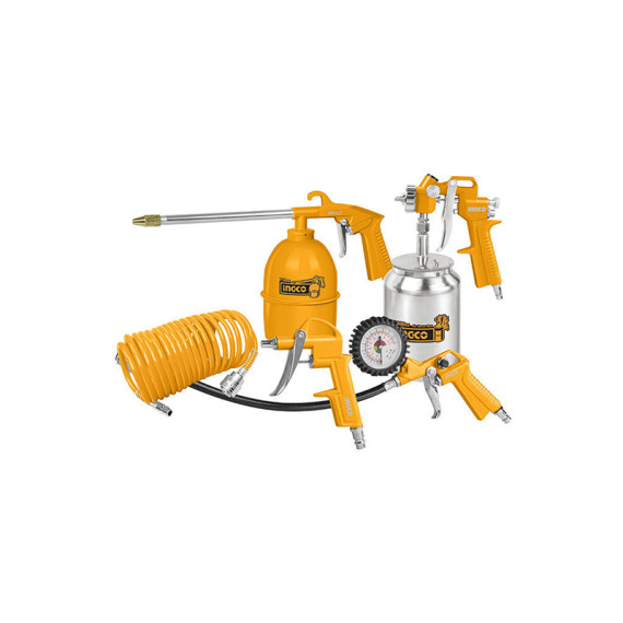 Ingco პულივიზატორის პისტოლეტის 5ცალიანი ნაკრები (AKT0053)