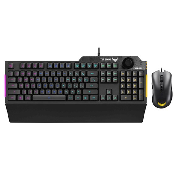 Asus კლავიატურა & მაუსი TUF  Gaming Combo K1&M3 USB Black 90MP02A0-BCUA00