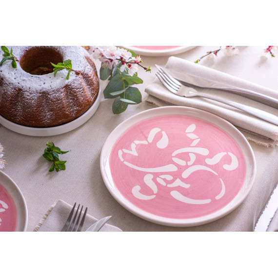 თეფში ანბანი - ვარდისფერი, 2 image