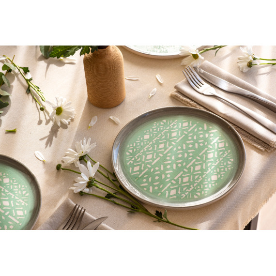 თეფში ხალიჩა - ფირუზისფერი, 2 image