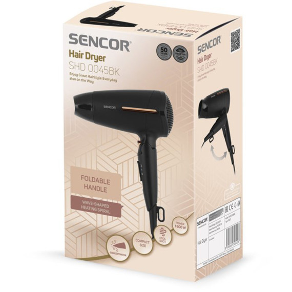 Sencor თმის ფენი SHD 0045BK Hair Dryer 127746, 9 image